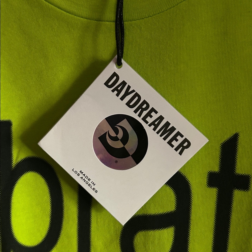 NWT Daydreamer Charli XCX Brat Neon Green Graphic Tee Size small - Picture 4 of 5